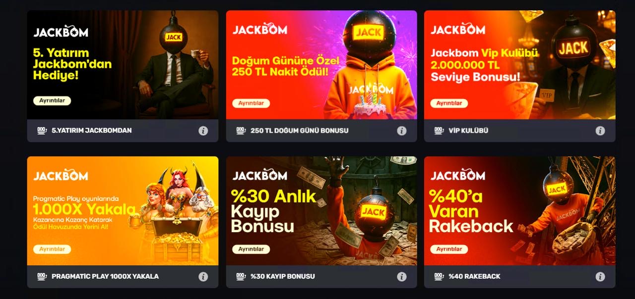 Jackbom Bonus Fırsatları